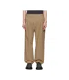 Craig Green Tan Double Pleat Trousers In Brown