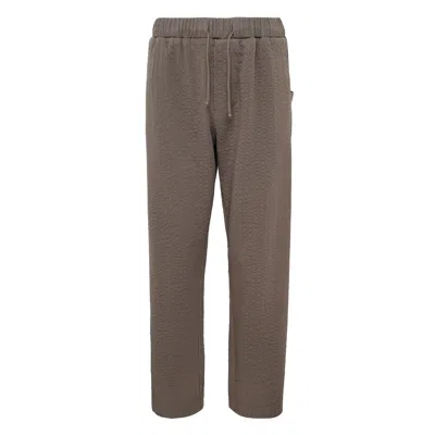 Craig Green Embroidered Linestitch Trousers In Brown