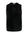 Craig Green Black Fluffy Vest In Black