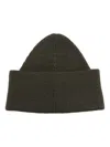 Craig Green Eyelet-detail Ribbed-knit Beanie In Grün