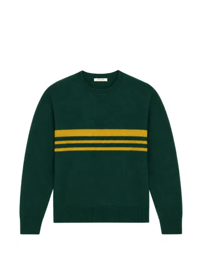 Craig Green Felt Stripe Sweater In Green