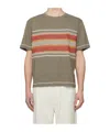 Craig Green Olive Green T-shirt With Decorative Stitching In Gray