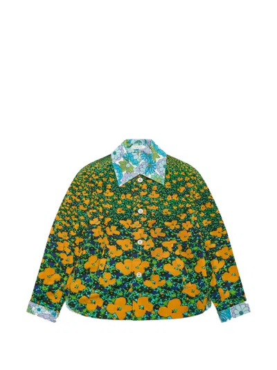 Craig Green Floral-print Shirt Jacket In Multi