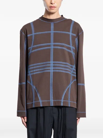 Craig Green Geometric-print T-shirt In Brown