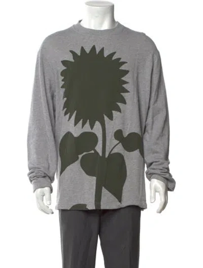 Pre-owned Craig Green Graphic Print Crew Neck Sweatshirt In Gray