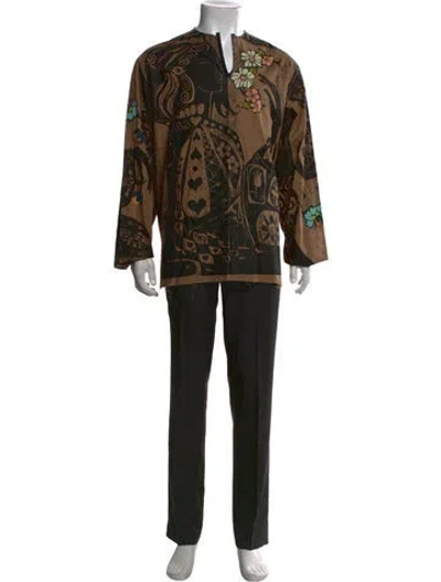 Pre-owned Craig Green Graphic Print Crew Neck T-shirt In Black