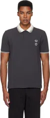 Craig Green Gray Fred Perry Edition Short Sleeve Reversible Polo In 297 Anchor Grey