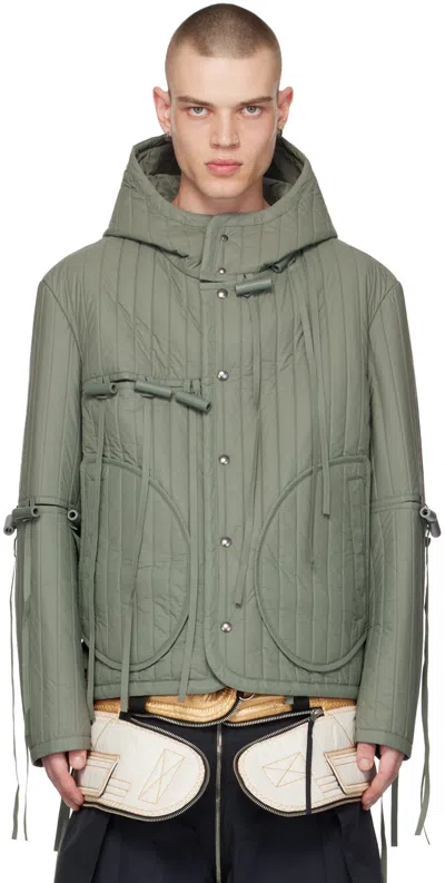 Craig Green Tyvek Deconstructed-design Jacket In Green