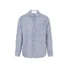 Craig Green Frayed-stripe Long-sleeved Shirt