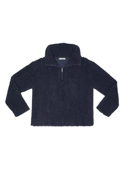 CRAIG GREEN HANDMADE LOOPBACK PULLOVER WITH HALF ZIP DETAIL