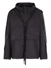 Craig Green High-collar Hooded Jacket In Black