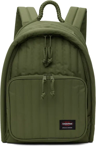 Craig Green Khaki Eastpak Edition Quilted Padded Pak'r Backpack In Green