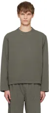 Craig Green Khaki Embroidered Linestitch Smock T-shirt In Green
