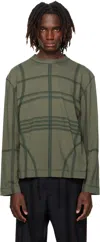 Craig Green Khaki Flatlock Long Sleeve T-shirt In Brown