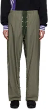 Craig Green Man Green Trousers In Olive