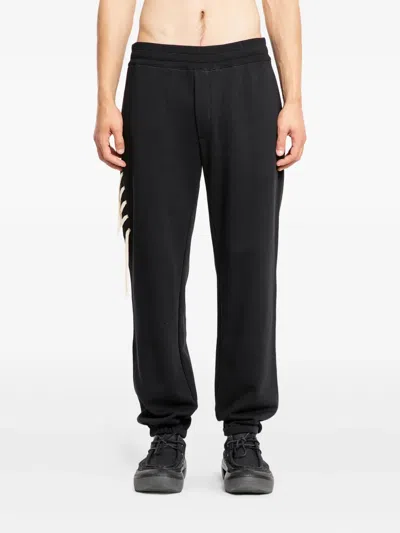 CRAIG GREEN LACE-INSERT TRACK PANTS