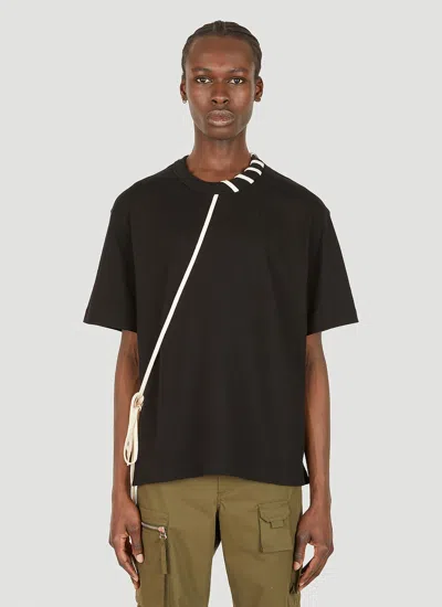 Craig Green Laced T-shirt In Black