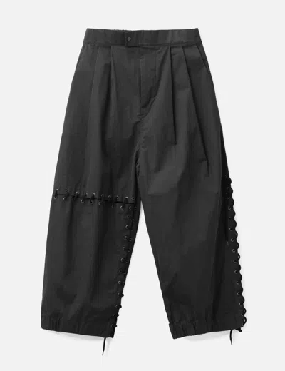 Craig Green Laced Up Loose Pants In Black