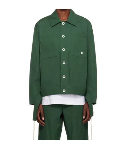Craig Green Lapel Long-sleeved Casual Jacket In Green