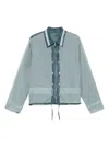 Craig Green Cotton-blend 2-in-1 Shirt Jacket In Blue