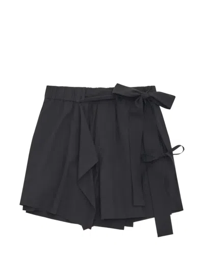 Craig Green Layered Tie-fastening Shorts In Black