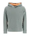 Craig Green Internal Frill Cotton Ruched Hoodie In Gray