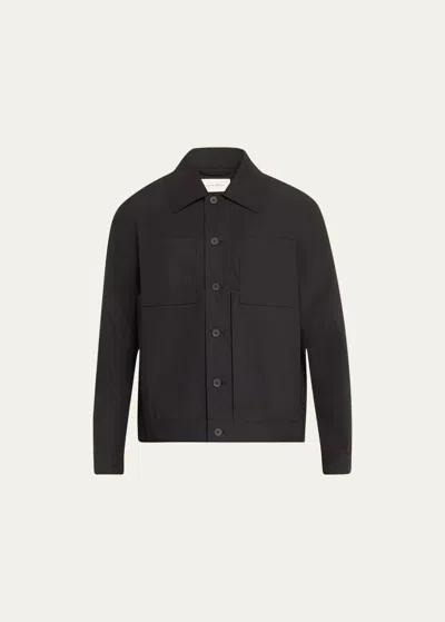 Craig Green Men's Solid Cotton Worker Jacket In Black