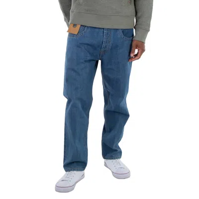 Craig Green Men's Washed Indigo Fluffy Hole Jeans In Blue