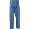 Craig Green Logo-patch Straight-leg Jeans In Purple