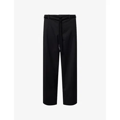 Craig Green Mens Black Worker Elasticated-waist Straight-leg Woven Trousers