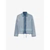 Craig Green Cotton-blend 2-in-1 Shirt Jacket In Blue