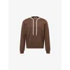 Craig Green Mens Brown Crewneck-tie Knitted Jumper Xl In Brown
