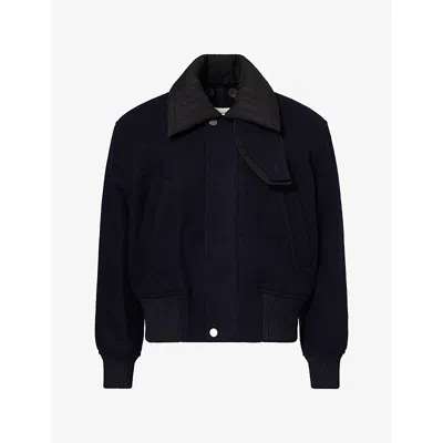 Craig Green Mens Flight Relaxed-fit Wool Jacket Navy