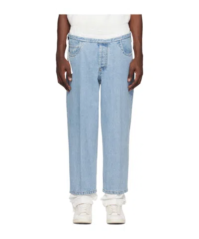 Craig Green Metal-eyelet Loose-fit Jeans In Blue