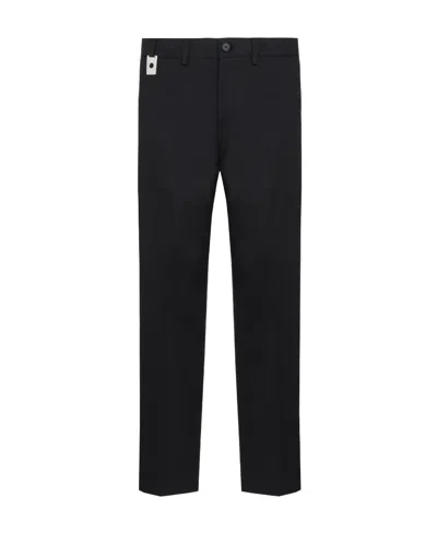 Craig Green Mid-rise Cropped Trousers In Black