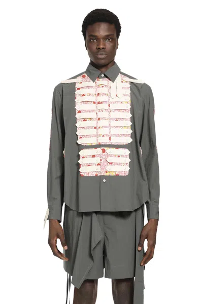 Craig Green Multi Tab Shirt In Gray