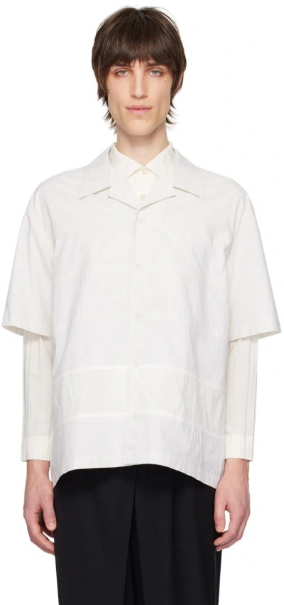 Craig Green Off-white Barrel Shirt In Ecru