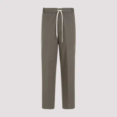 Craig Green Logo-embroidered Drawstring Straight-leg Pants In Green