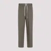 CRAIG GREEN OLIVE CIRCLE COTTON WORKER TROUSERS