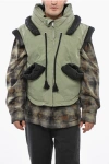 Craig Green Padded Sleeveless Jacket With Extractable Hood In Green