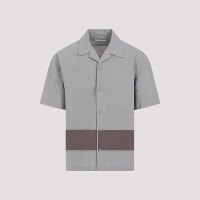 Craig Green Panelled Cotton Short-sleeve Shirt In Gray