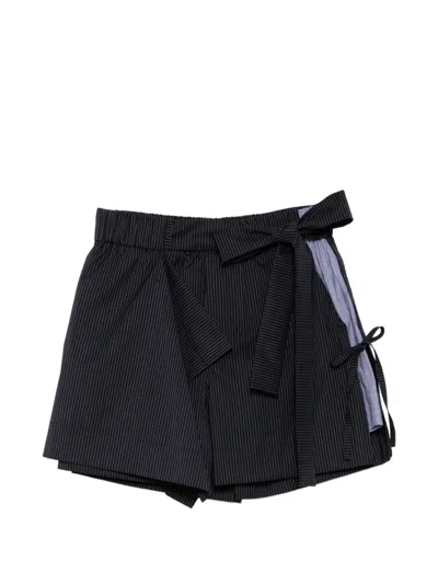 Craig Green Pinstripe Layered Shorts In Animal Print