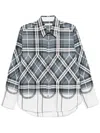 Craig Green Plaid-check Faded Shirt In Grey