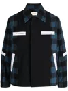Craig Green Plaid-pattern Worker Jacket In Blue