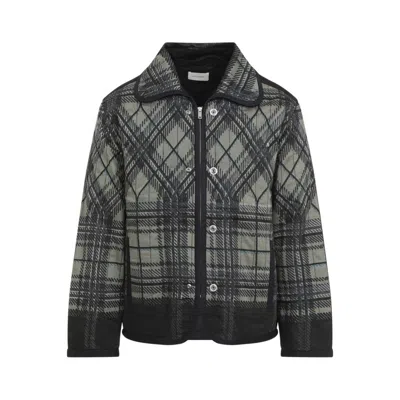 Craig Green Quilted Casual Jacket With Distinctive Plaid Pattern And Silhouette