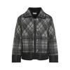 Craig Green Quilted Plaid Fade Jacket In Black