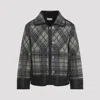 Craig Green Quilted Plaid Fade Jacket In Black Plaid