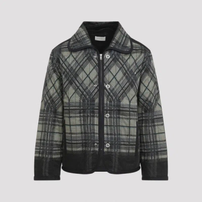 Craig Green Quilted Plaid Fade Jacket L In Black