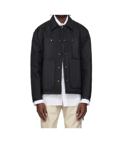 Craig Green Quilted Worker Jacket In Black