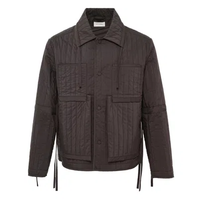 Craig Green Quilted Worker Jacket In Brown